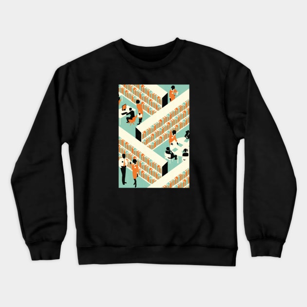 Haymarket_library teaching Crewneck Sweatshirt by Neil Webb | Illustrator